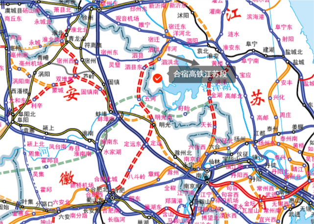 合宿高铁江苏段