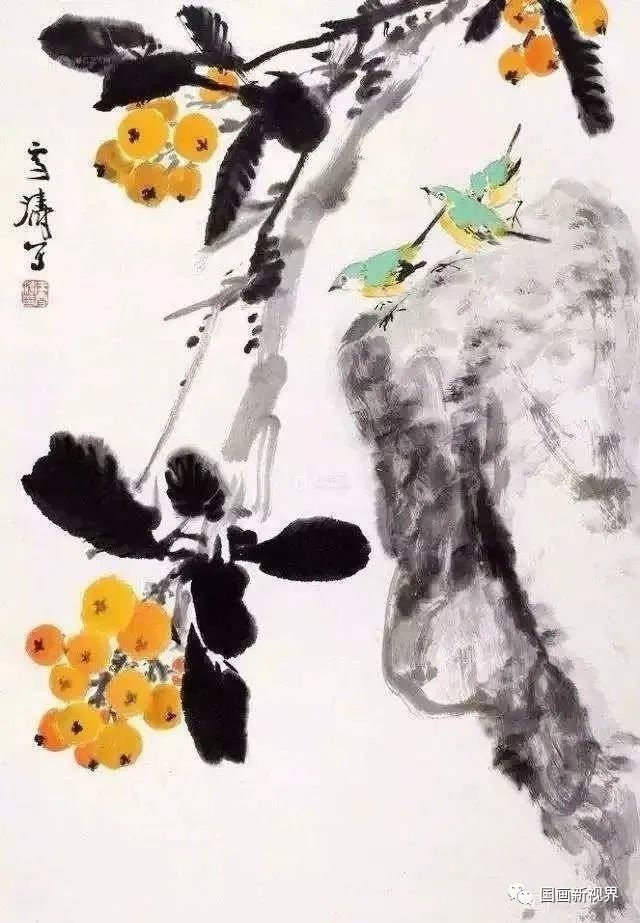 娄师白·枇杷娄师白的枇杷,笔墨浑厚,意境清新,用色鲜而不艳,雅而不俗