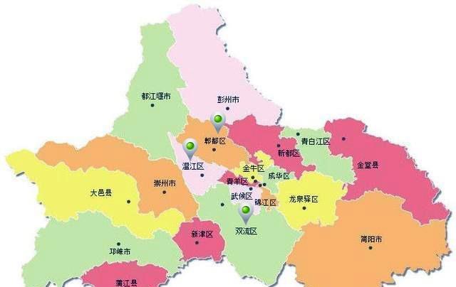 新成都地图2020年温江区温江区2002年4月14日,撤销温江县,设立成都市