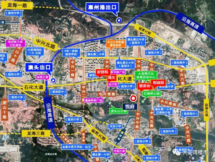 115平-138平楼栋:6栋住宅套数:128套项目地址:惠州大亚湾澳头中兴中路