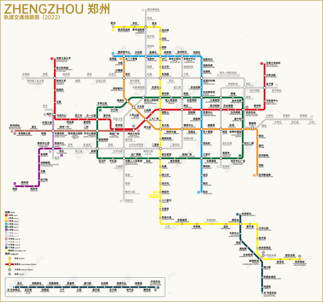 郑州地铁现在,2022年底,2025地铁规划图(仅供参考)_腾讯网