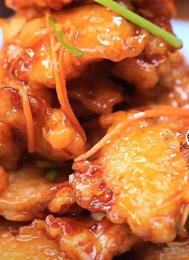 糖醋锅包肉不入味?学我这样做,外酥里嫩,鲜香可口