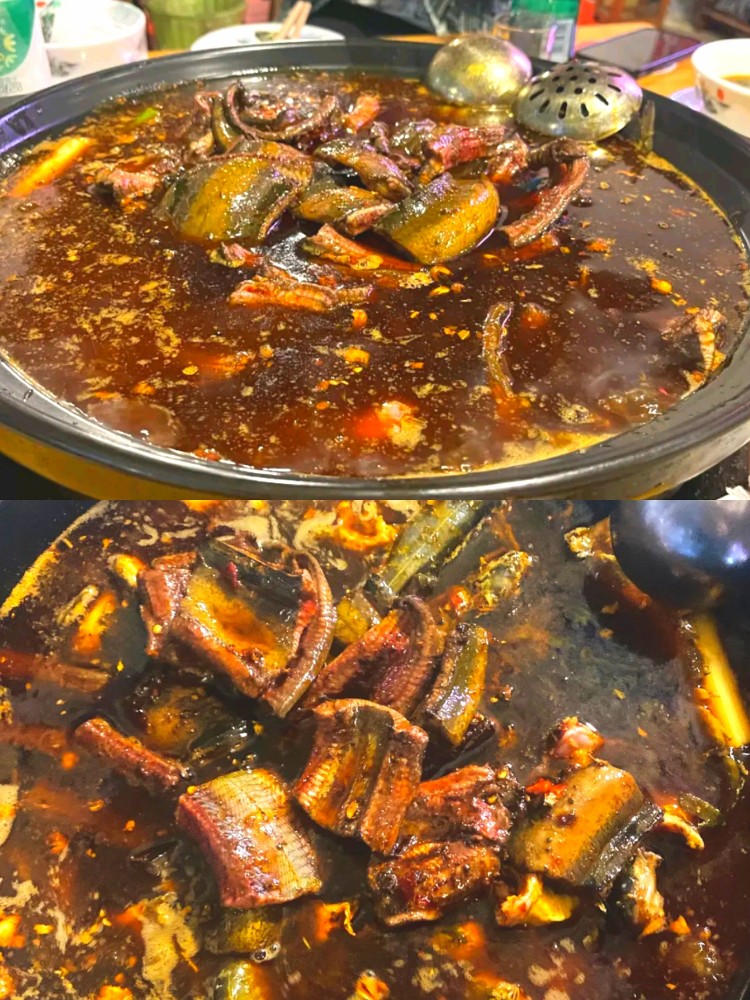 然后再放到锅里熬煮,口感细嫩爽滑,爱吃鳝鱼又爱火锅的朋友,一定要吃