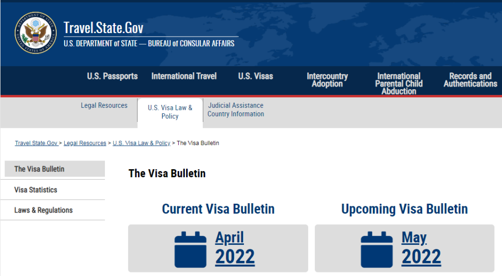 visas(预留签证)的情况;unreserved则对应法案改革前投资移民排期通道