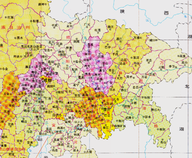 四川省的区划变动,18个地级市之一,南充市为何有9个区县?