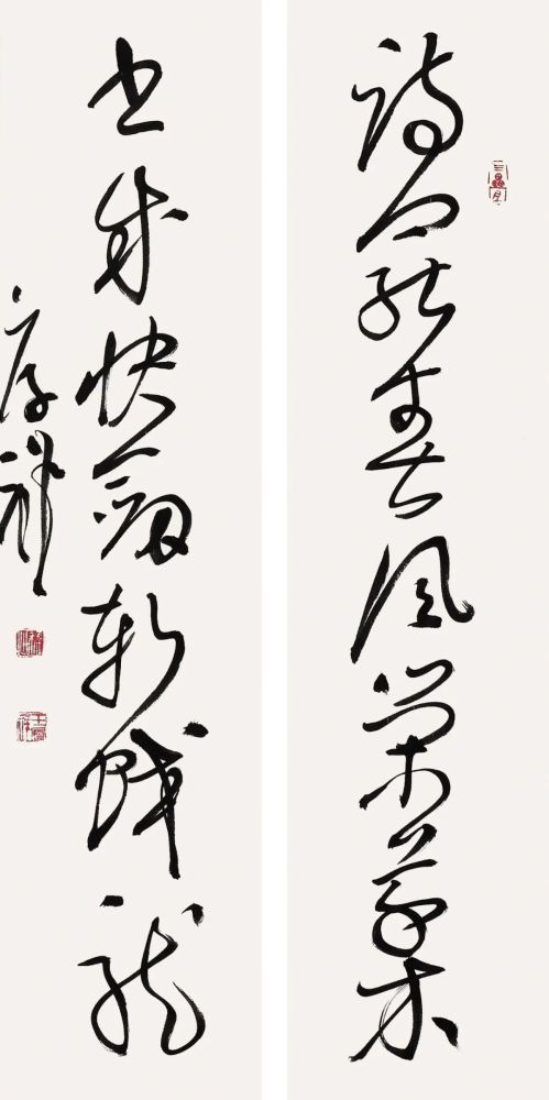 沈门七子王厚祥大草对联专题展联墨