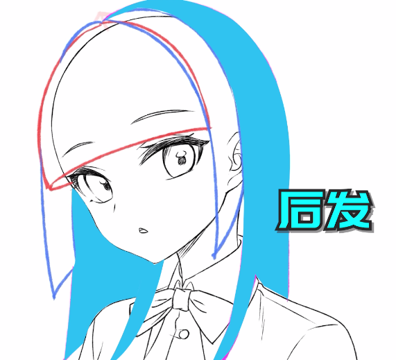 2022最新动漫女生头发绘画教程-图片3
