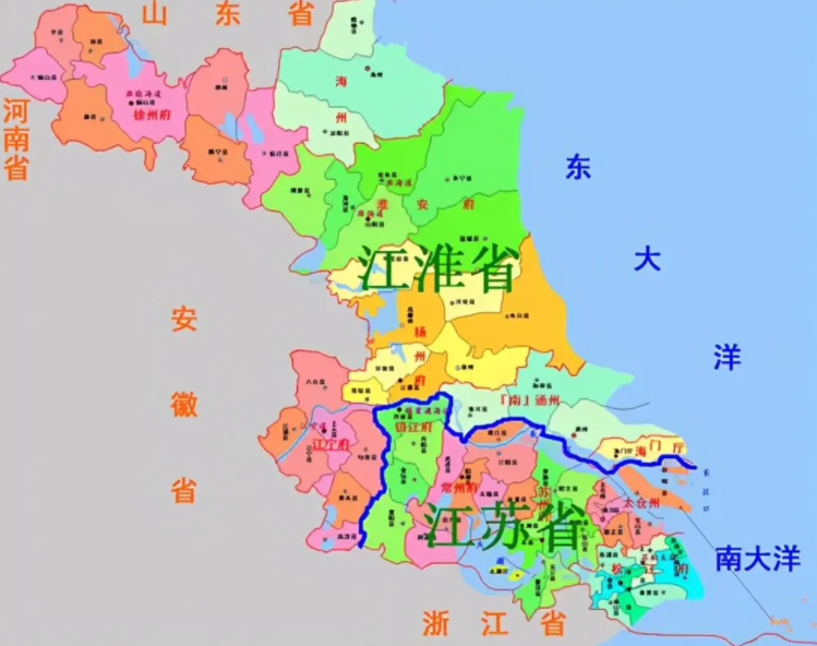 江苏省的区划变动13个地级市之一淮安市为何有7个区县