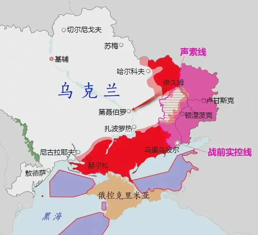 此前乌克兰东北部和东部的切尔尼戈夫,苏梅地区事实上都被俄罗斯方面