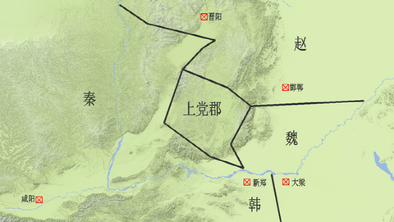 以后世秦国和赵国争夺的激烈程度,可知这块地域的重要性,如果此时的郑