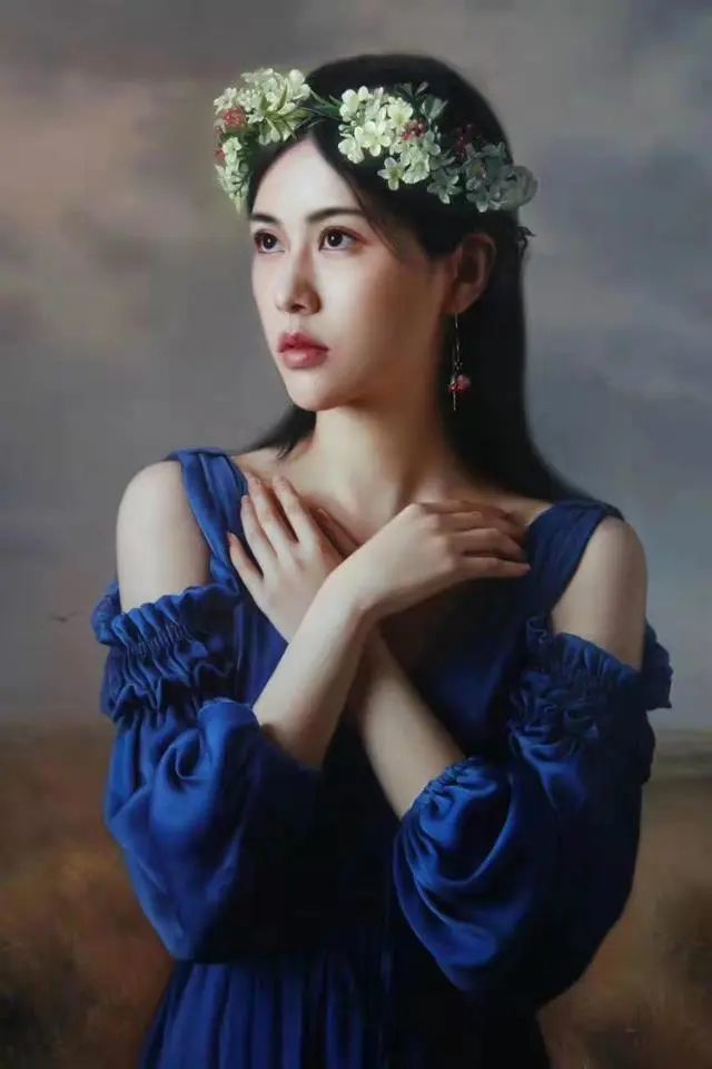 美人绘:绝美油画现代美女,画师王柔