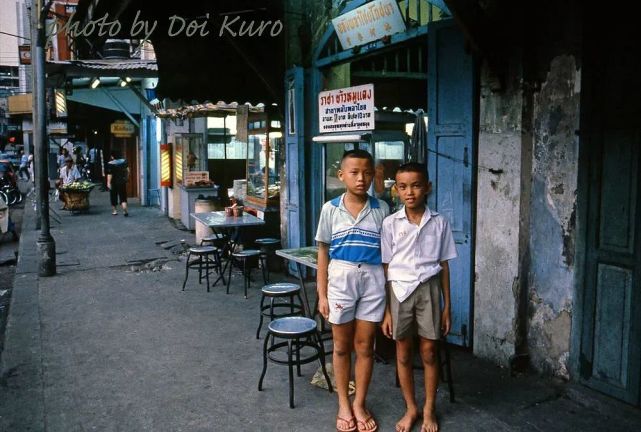彩色老照片 1984年的泰国曼谷 充满活力的城市