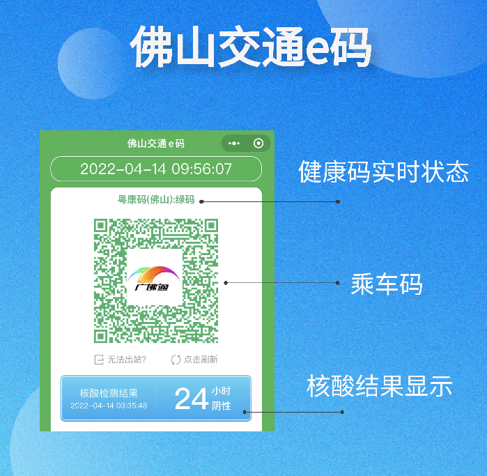 方便乘车码健康码佛山交通e码搞定