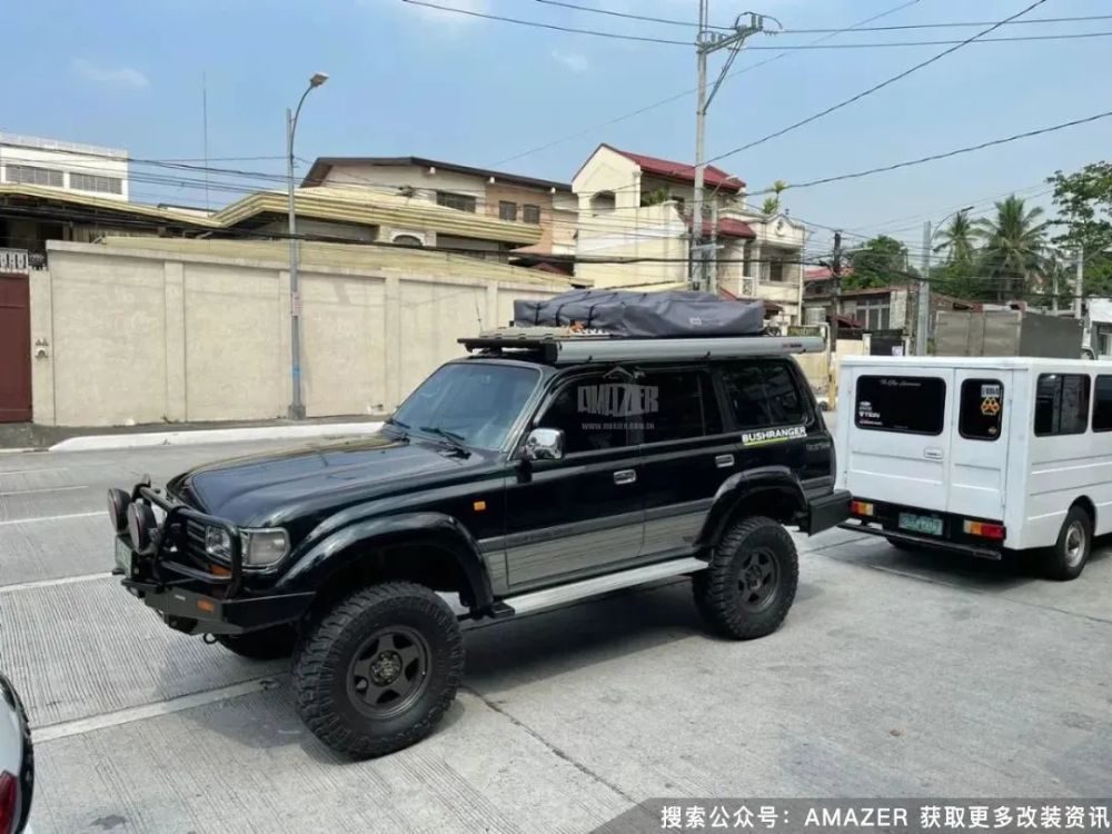 丰田陆巡lc80安装车顶帐篷