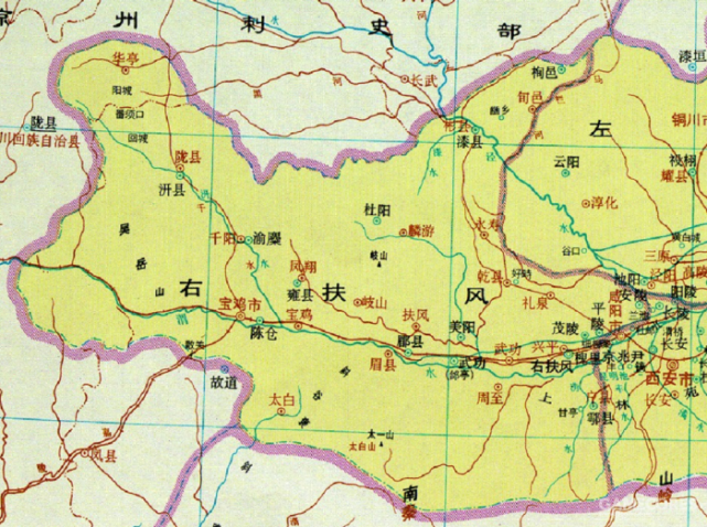 岐地属内史废封建设郡县后始皇统一六国秦(前221～前206)岐山县凤鸣镇