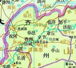唐朝时期的地图北宋时期,公元997年,济南隶属于京东路管辖,为齐州,宋