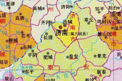 通过地图,了解山东省泰安市从古到今的历史变迁