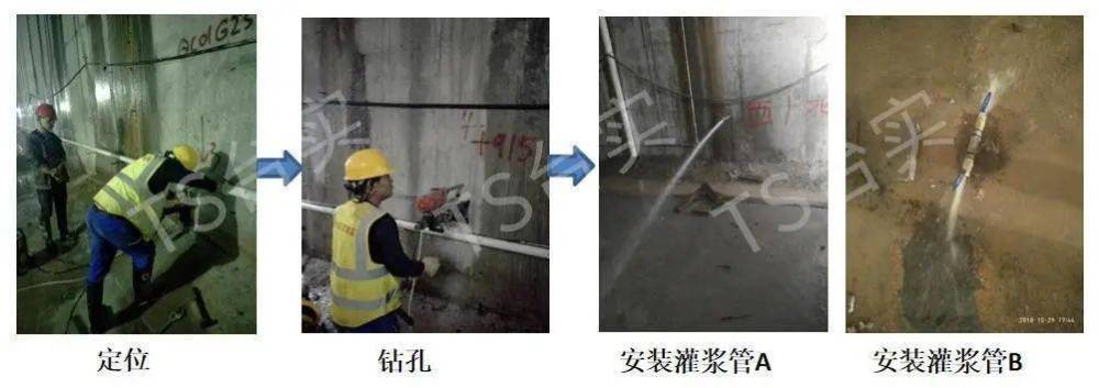 壁后化学灌浆堵漏│壁后化学灌浆堵漏│台实施工现场经过渗漏水治理