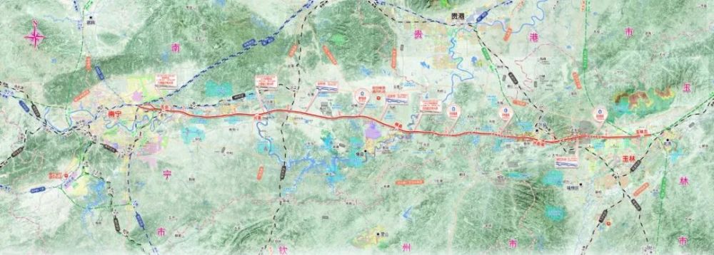 广西4条高铁新线经过这些地方线路图请查收