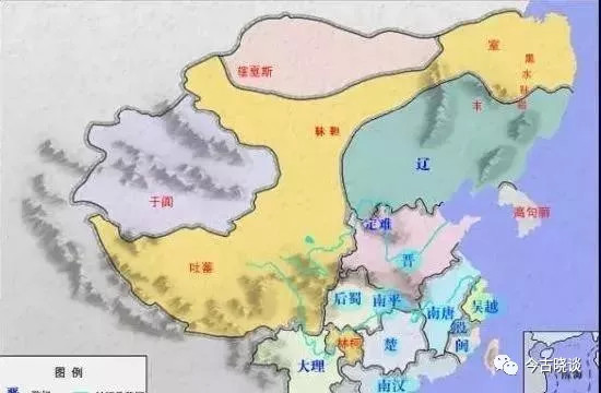 了前蜀,后蜀,南吴,南唐,吴越,闽,楚,南平,南汉,北汉十个主要割据政权