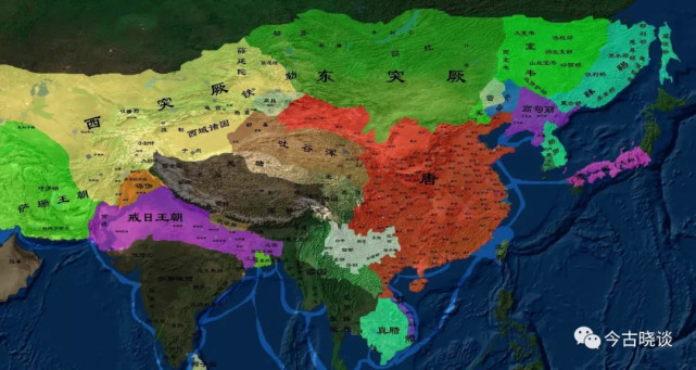 629年到648年,唐朝先后征灭突厥,吐谷浑,高昌等西域敌对势力.