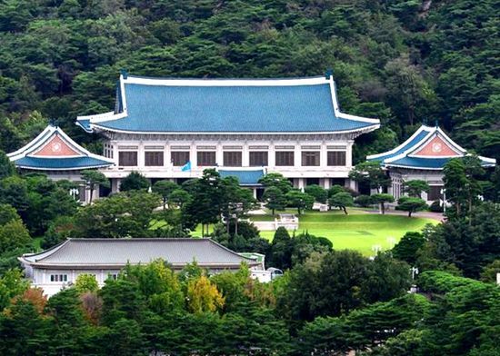 韩国原总统的官邸青瓦台.