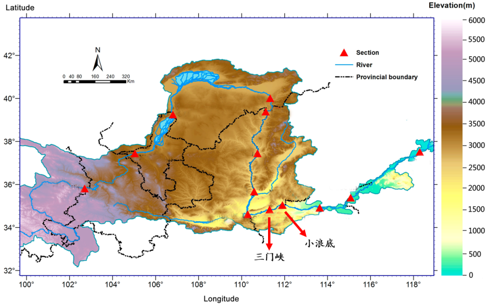 黄河流域地图(三门峡,小浪底水利枢纽)自1986以来,黄河水质不断恶化