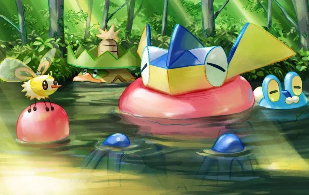 图集宝可梦tcg卡图绘制大赛2022入围作品甲贺忍蛙篇