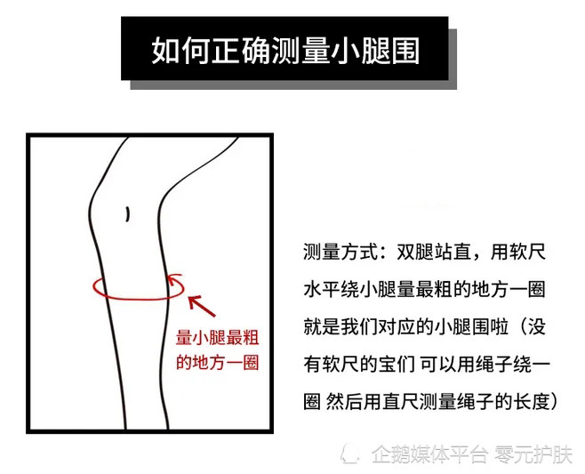 如何测量小腿围(如图)