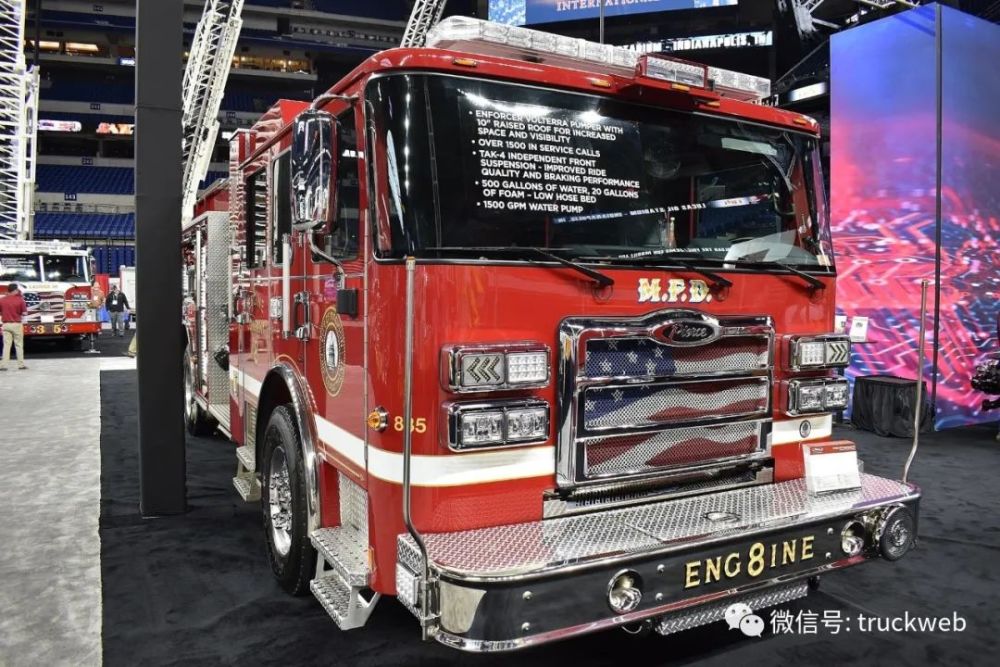 美式消防车的聚会fdic2022美国印第安纳波利斯消防展览会开幕
