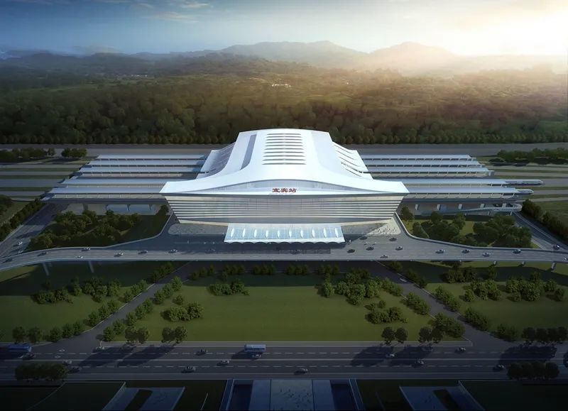宜宾站效果图资阳西站效果图目前成自宜高铁正进入线下工程的最后冲刺