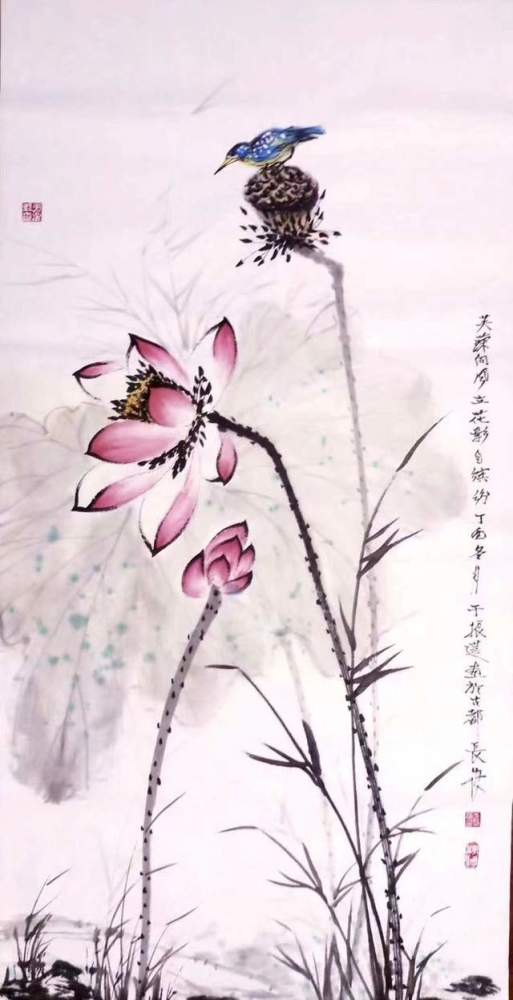 于振莲,1950年出生于山东文登,青年时代就酷爱绘画