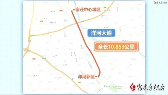 洋河大道快速化改造工程全长10.
