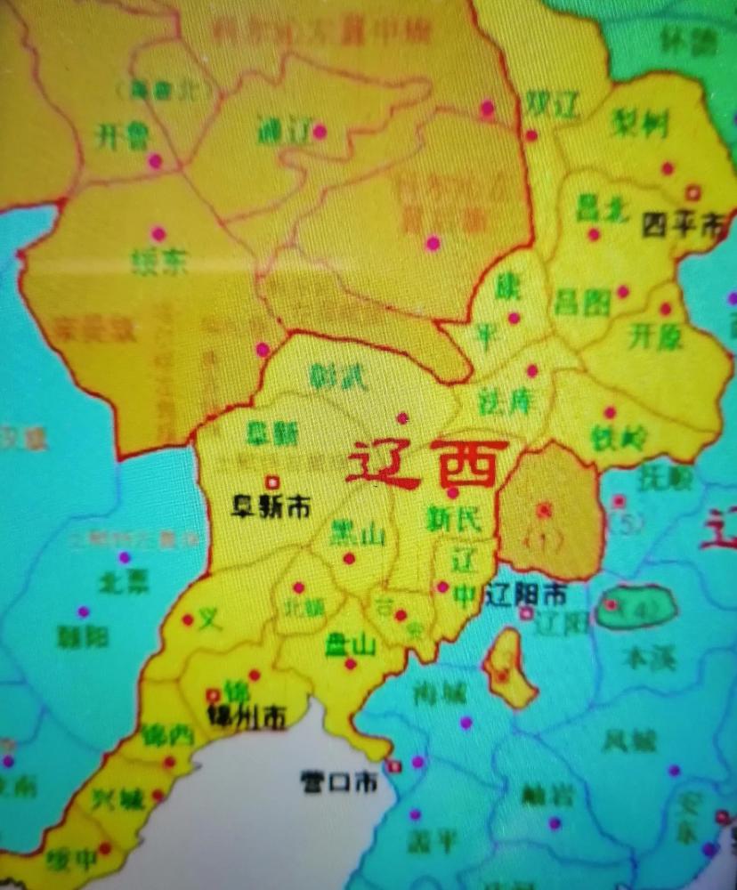 (图四)辽西省地图历史沿革(图三)北镇市最近的行政区划示意图,可以