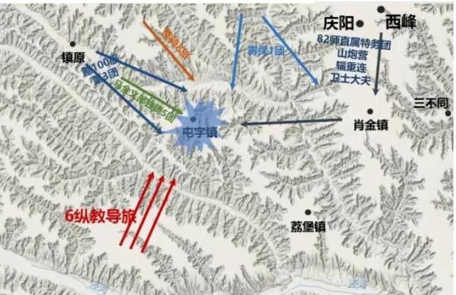 西府陇东战役示意图实际上,彭总用的是"围魏救赵,调虎离山的战术.