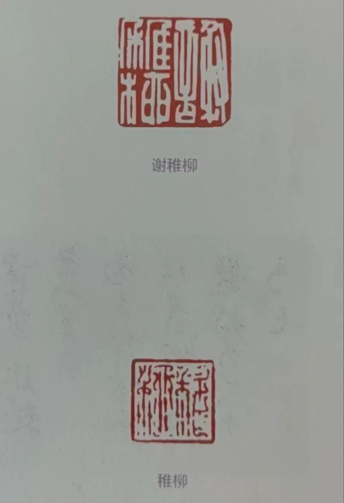 海派空间学人墨迹谢稚柳年谱与印章