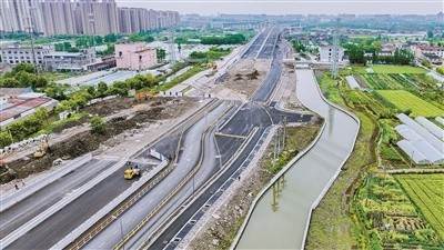 (徐能摄"五一"假期进入倒计时,5月3日,环城南路西延(薛家南路-环镇北