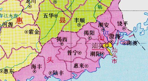 科普一下1949年建国以来,潮汕地区行政区划的变化
