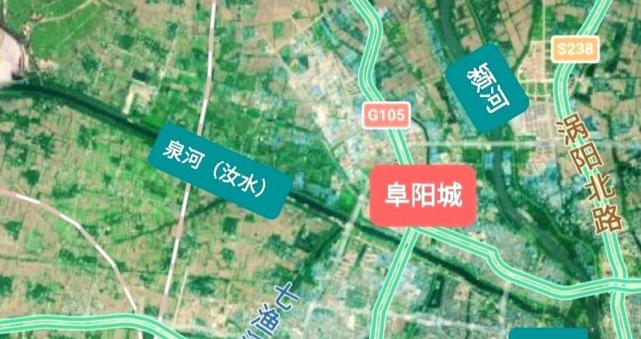 颍河与泉河方位示意图郦道元记录了颍河走向北魏大地理学家郦道元,为