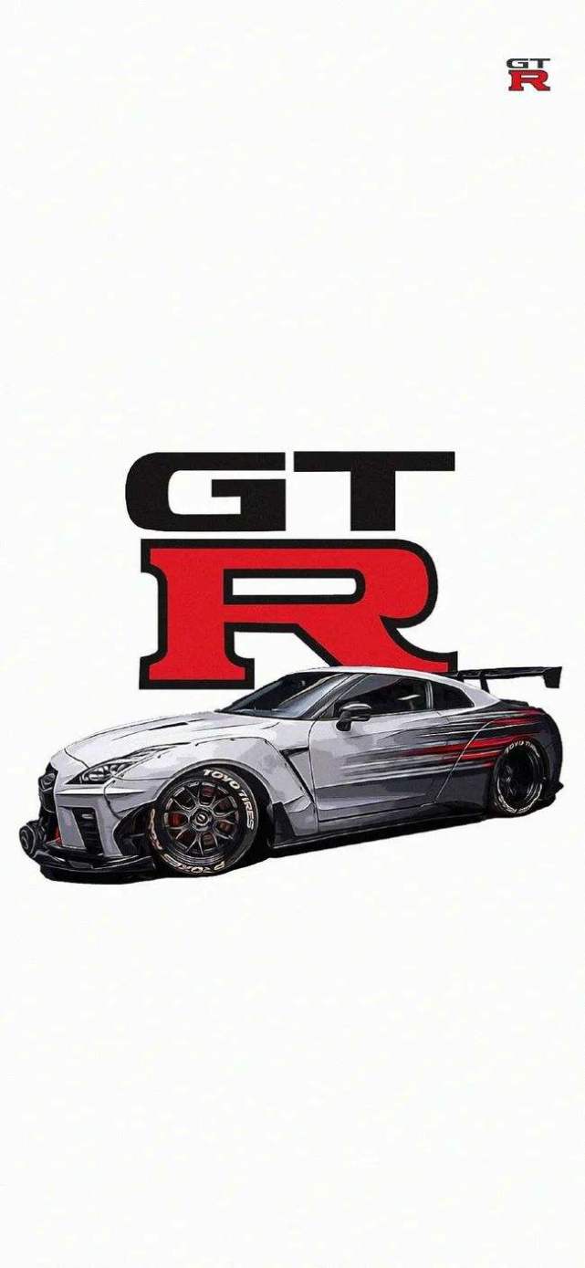 手绘gtr,可以变成个人logolove you gtr