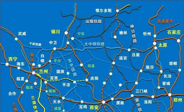 京兰客专及包兰铁路太中银铁路干线如何引入兰州枢纽