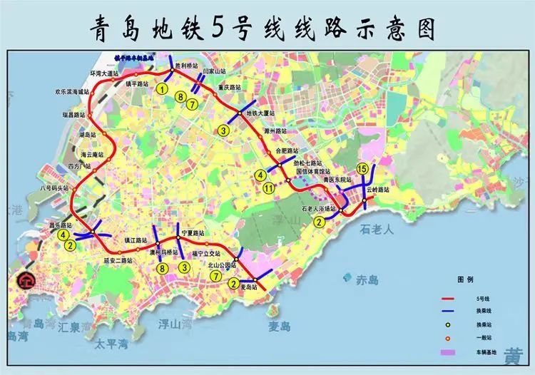 2号线西延段5号线6号线青岛多条地铁线完工时间表出炉