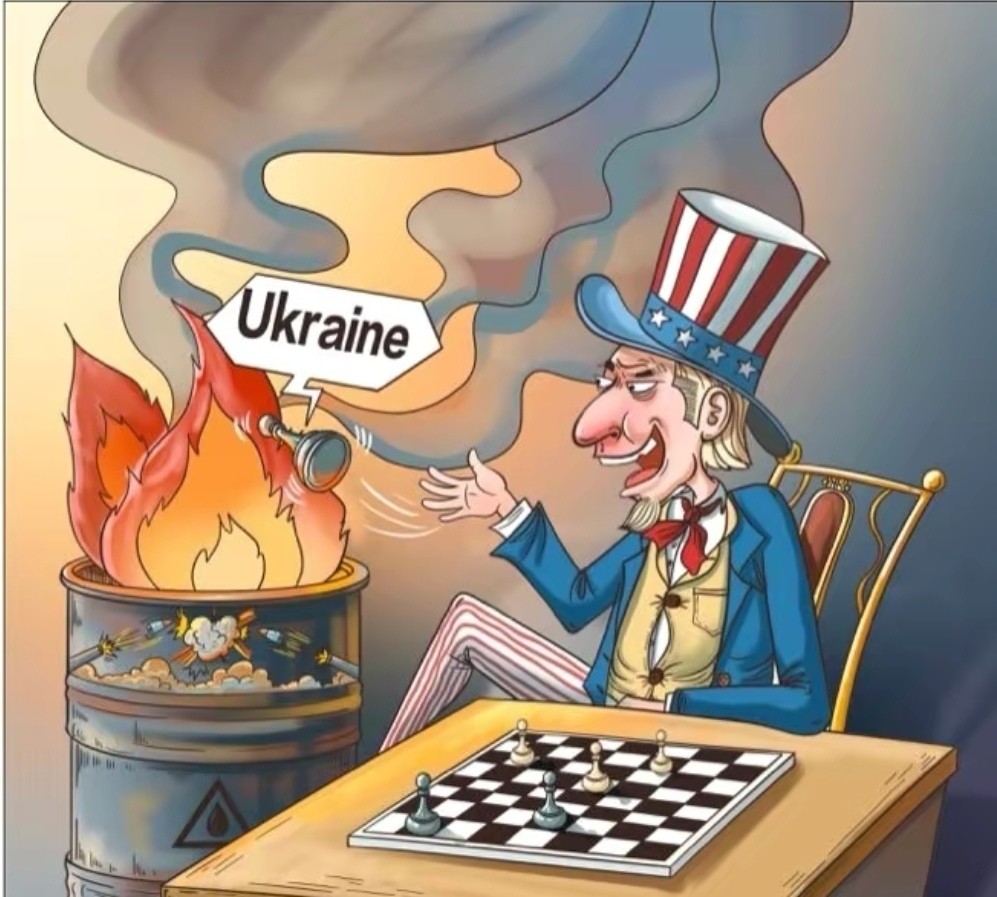 正是美国霸权的邪恶势力向乌克兰的扩张,导致今天乌克兰处于战争动荡