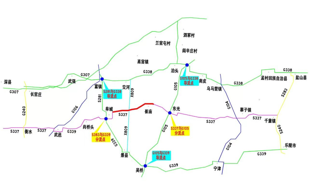 经上级批准,337省道香坊至平山公路崔家庙至阜城段(k66 300-k88 389