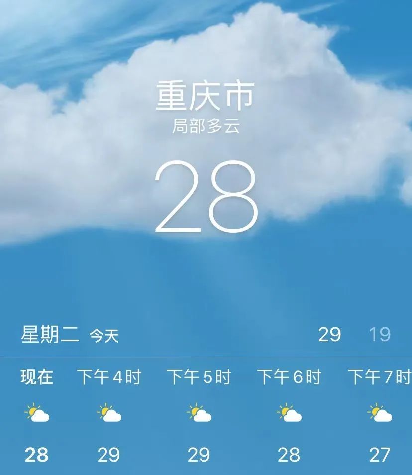 重庆天气预报一周图片