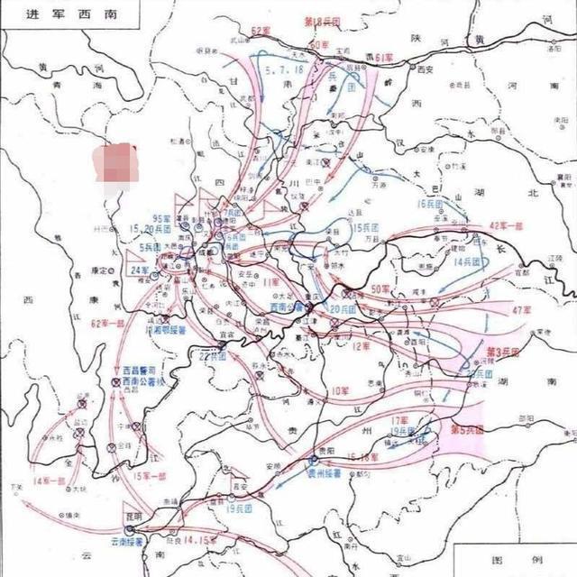 十八兵团紧锣密鼓吸引胡宗南注意力时,二野四兵团已配合四野南下两广