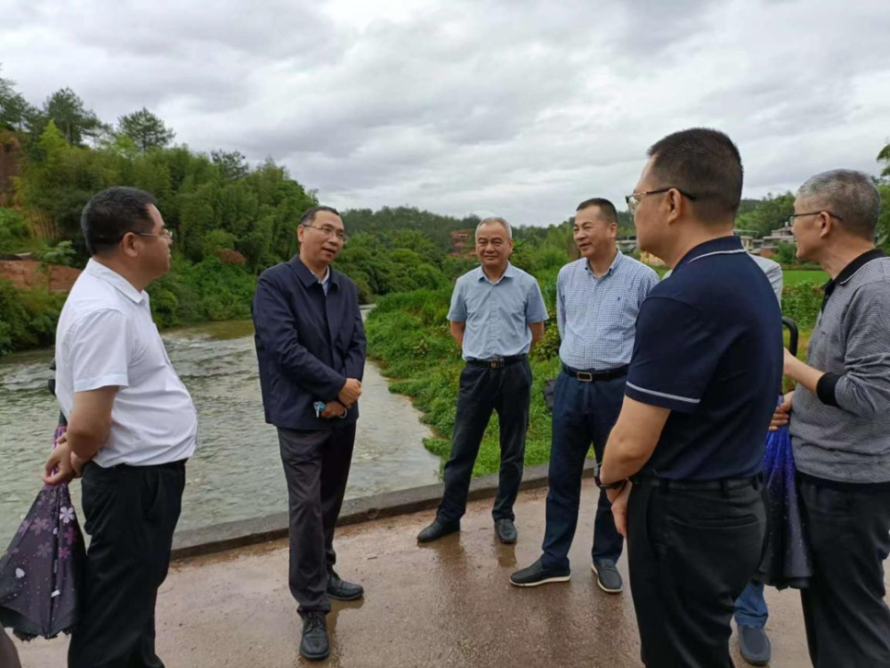 市生态环境局有关负责人,副县长廖新强,龙岩市连城生态环境局主要领导