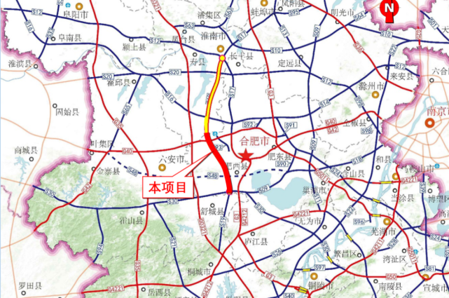 淮南至桐城高速公路,简淮桐高速,国家主速编号皖高速s19.