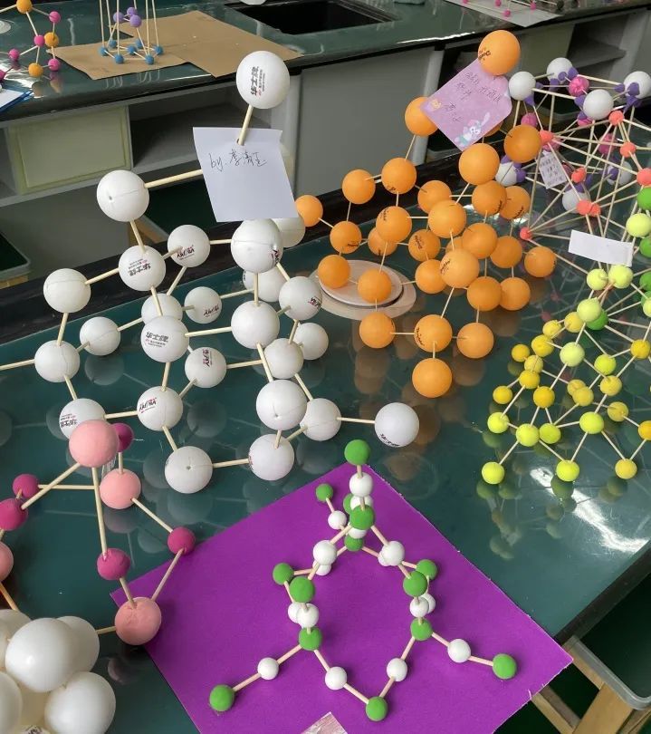 diy化学微观之美记我校高二年级化学晶体模型制作大赛