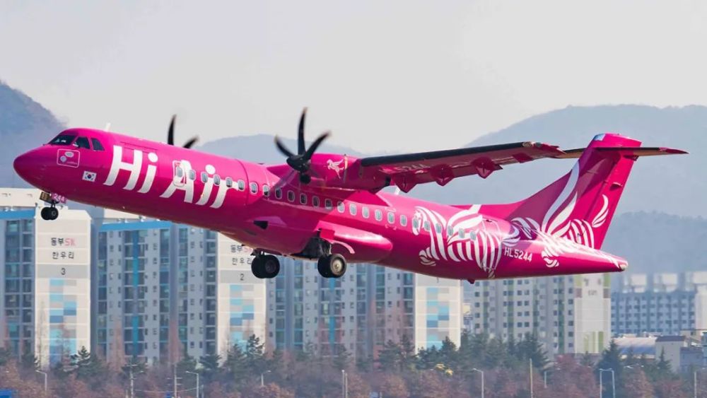 图:hi air atr72客机 网络图片11,江原航空,2020年开张,初期引进3架